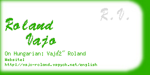 roland vajo business card